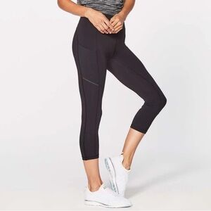 Lululemon Speed Up Crop (21”) - Black - 8